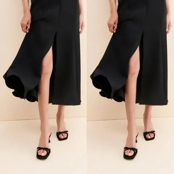 Anthropologie KEEPSAKE Off The Shoulder Ruffle Midi Dress Size 6 NWOT $250 - Picture 13 of 13